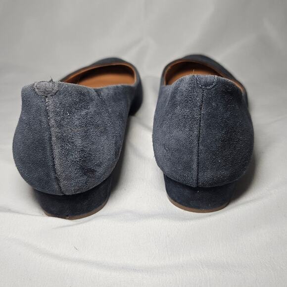 🆓 FREE J. Crew Factory Gray Blue Lily Suede Covered-Heel Flats sz 7.5 Basic 🆓 - Picture 3 of 12